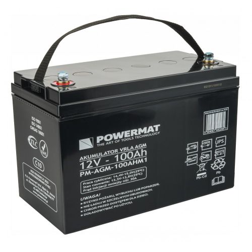 Akumulator VRLA AGM 12V 100Ah Bateria do UPS C10 / FOTOWOLTAIKA